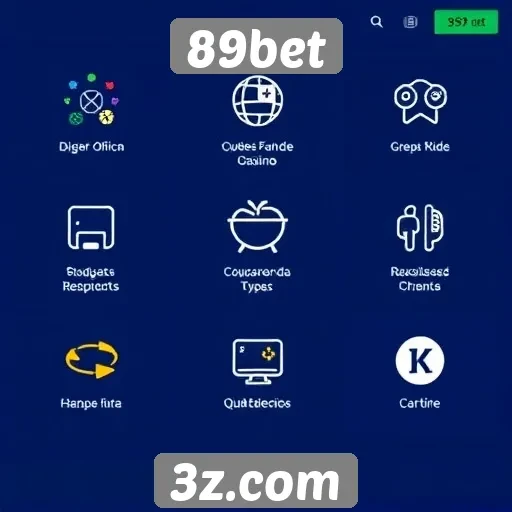 Exploração das funcionalidades do site de jogos 89bet